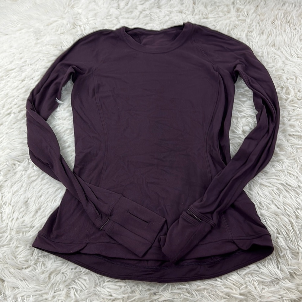 Lululemon Runderful Long Sleeve Black Cherry